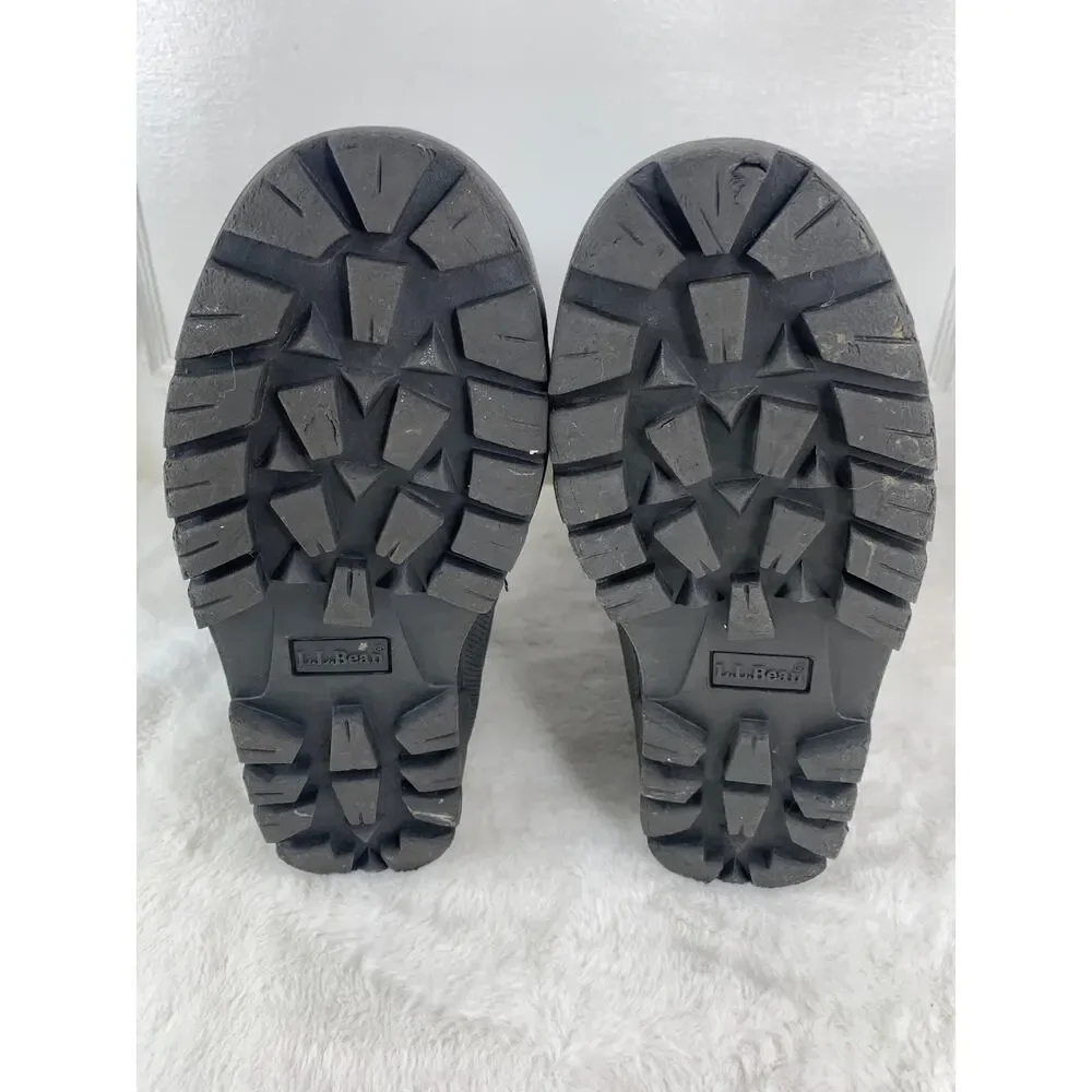 LL Bean Kids Winter Snow Boots Waterproof Purple Black Size 5